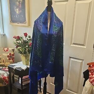 Versatile Scarf Wrap, 66 x 41, Chic. Purple, Green, Blue, Women's OS